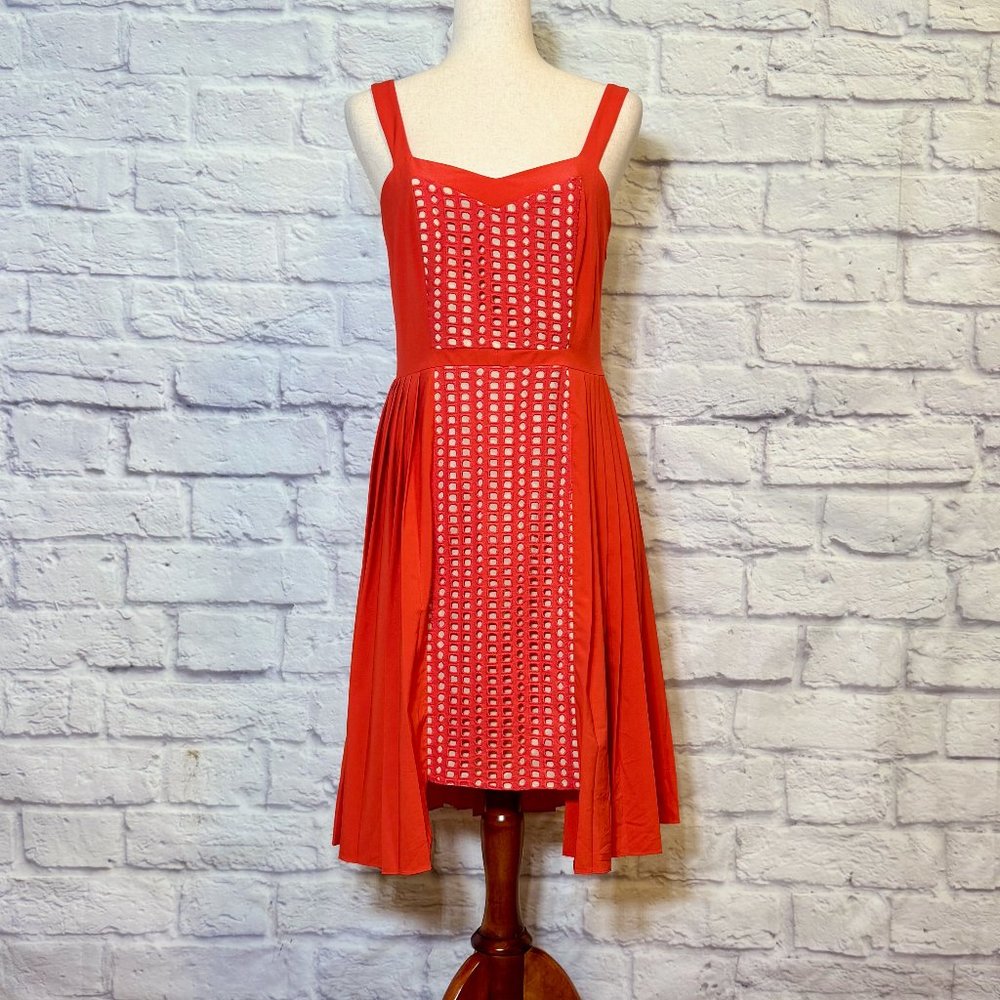 Anthropologie Vessel by Timo Weiland Vermillion Midi Dress